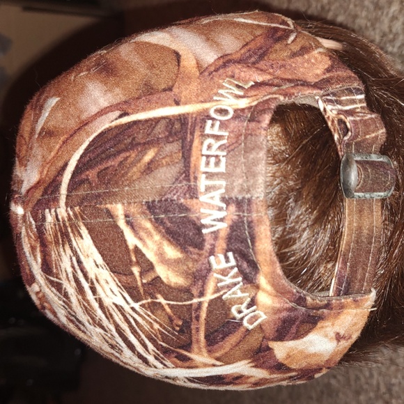 Drake Waterfowl Camo Tuck Strap Cap Trucker Hunter Hat Realtree Advantage Max - Picture 5 of 9